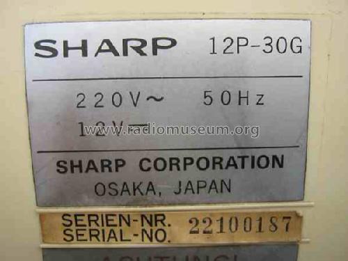 12P-30G; Sharp; Osaka (ID = 548415) Television
