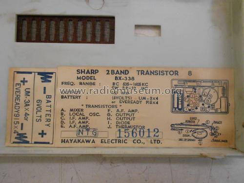 Transistor 8 BX-338; Sharp; Osaka (ID = 2353539) Radio