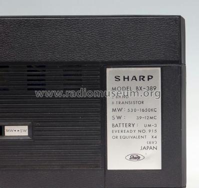 Eight Transistor BX-389; Sharp; Osaka (ID = 1250980) Radio