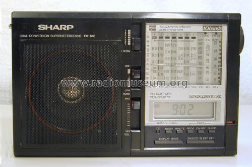 Dual Conversion Superheterodyne FV-610GB; Sharp; Osaka (ID = 1982574) Radio