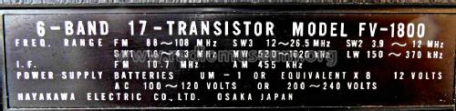 Multi Band Deluxe FV 1800; Sharp; Osaka (ID = 1178143) Radio