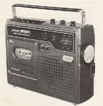 2000 Radio Tape Recorder GF-2000H; Sharp; Osaka (ID = 280562) Radio