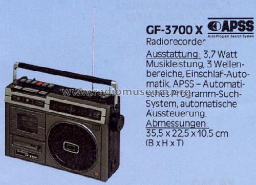 GF-3700X; Sharp; Osaka (ID = 849571) Radio