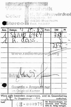 Stereo Radio - Tape Recorder GF-6464H; Sharp; Osaka (ID = 2397525) Radio