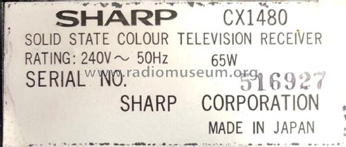 Linytron CX1480; Sharp; Osaka (ID = 2832722) Television