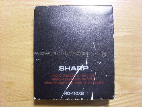 Microcassette Recorder RD-110X; Sharp; Osaka (ID = 1713892) R-Player