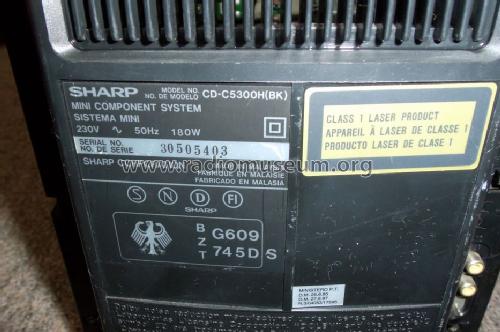 Mini Component System CD-C5300H; Sharp; Osaka (ID = 1518919) Radio