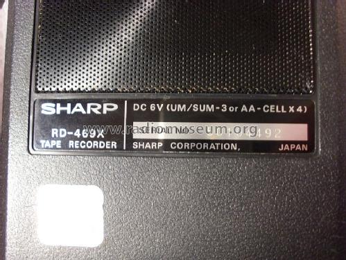 Tape Recorder RD-469X; Sharp; Osaka (ID = 1503628) Ton-Bild