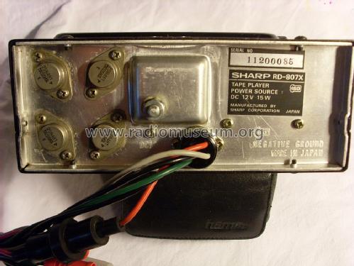 8 Track cartridge tape player RD-807X; Sharp; Osaka (ID = 1321969) R-Player