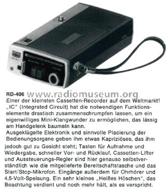 Recorder RDN 406 Ch= RD 406; Sharp; Osaka (ID = 2391737) Sonido-V