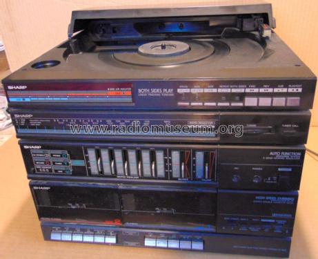 Both Sides Play Disc Stereo System Music Center VZ-1600H ; Sharp; Osaka (ID = 2600698) Radio