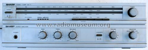 Stereo Receiver SA-11H; Sharp; Osaka (ID = 654153) Radio