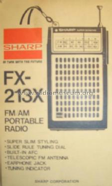 Super Sensitive FM/AM Portable Radio FX-213X; Sharp; Osaka (ID = 993923) Radio