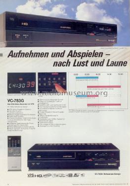 Video Cassette Recorder VC-783G; Sharp; Osaka (ID = 1738138) Ton-Bild