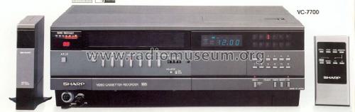 Video Cassetten Recorder VC-7700; Sharp; Osaka (ID = 1323758) R-Player