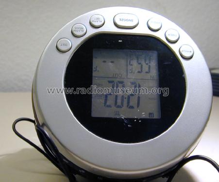 Time & Temperature Projection Alarm Clock Natural Sound FX; Sharper Image, The; (ID = 1446692) Radio