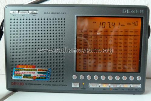 FM Stereo/SW MW LW Digital World Receiver DE1103; Degen 深圳市德劲电子有限公司 (ID = 2663613) Radio