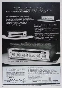 FM-MX Stereo Receiver S-8000 II ; Sherwood, Chicago (ID = 2855845) Radio
