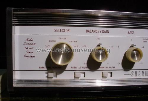 Stereo Amplifier S-5500 II ; Sherwood, Chicago (ID = 1772859) Ampl/Mixer