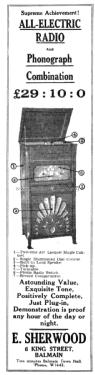 Radio & Phongraph Combination ; Sherwood Radio Ltd.; (ID = 2564195) Radio