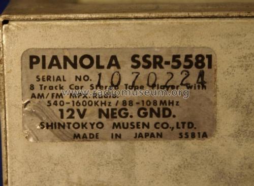 Pianola SSR-5581; Shintokyo Musen (ID = 2049704) Car Radio