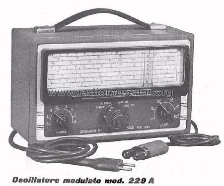 Oscillatore modulato 229A; SIAE; Milano (ID = 1375802) Equipment
