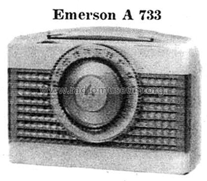 Emerson A733; SICART; Milano (ID = 1127662) Radio