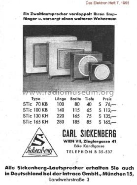 Speaker Box STic 165 KH; Sickenberg, Carl; (ID = 1209566) Parlante