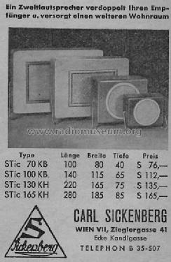 STic 100 KB ; Sickenberg, Carl; (ID = 1218001) Speaker-P