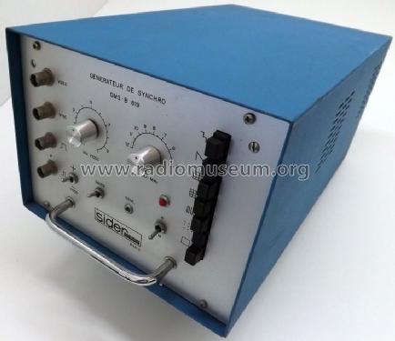 Generateur De Synchro GMS-B 819; Sider-Ondyne, Sociét (ID = 1695965) Equipment