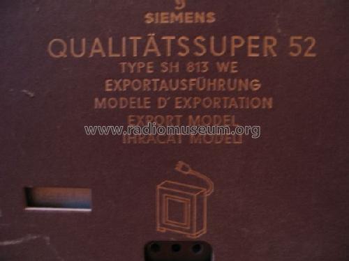 Qualitätssuper 52 SH 813 WE; Siemens (ID = 1273322) Radio