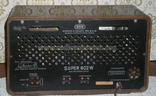 Domino Super 602W ; Siemens-Austria WSW; (ID = 1224851) Radio