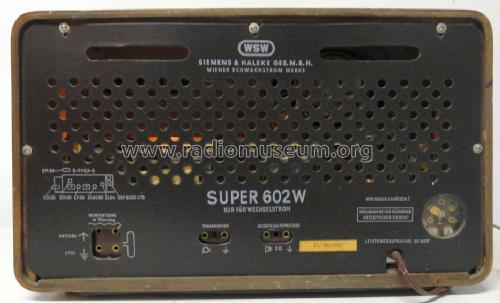 Domino Super 602W ; Siemens-Austria WSW; (ID = 1581616) Radio