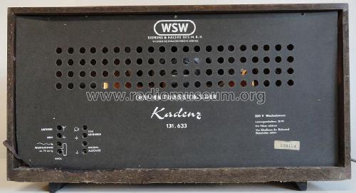 Kadenz 131.633; Siemens-Austria WSW; (ID = 1355606) Radio