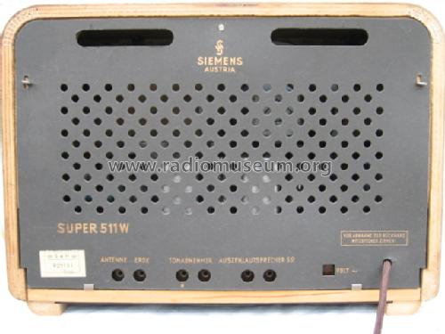 Mittelsuper 511W; Siemens-Austria WSW; (ID = 128639) Radio