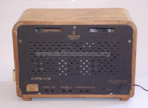 Mittelsuper 511W; Siemens-Austria WSW; (ID = 2637853) Radio