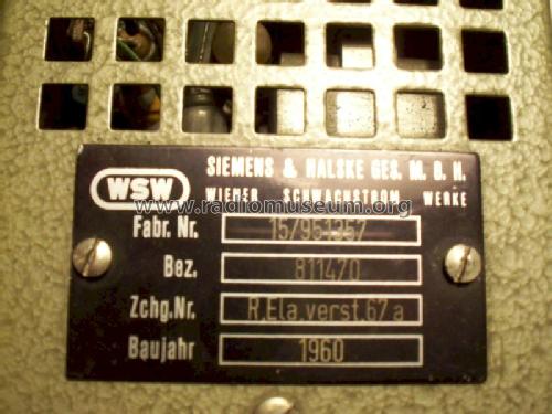 R.Ela.verst.67 a; Siemens-Austria WSW; (ID = 1283165) Ampl/Mixer