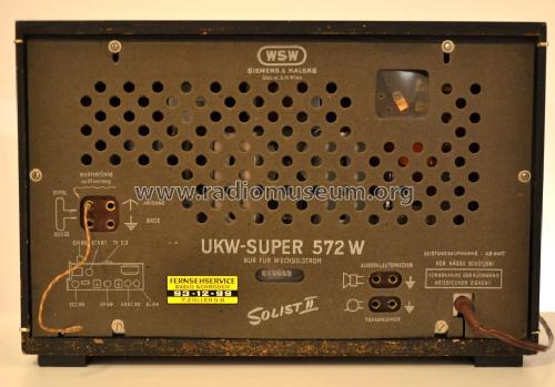 Solist II UKW-Super 572W; Siemens-Austria WSW; (ID = 1524807) Radio
