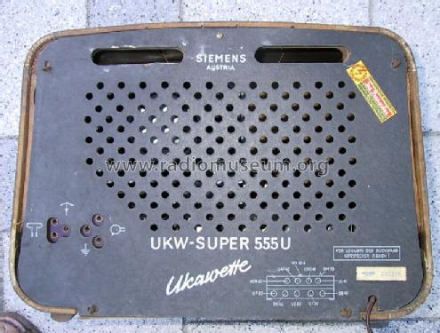 Ukawette UKW-Super 555U; Siemens-Austria WSW; (ID = 70629) Radio