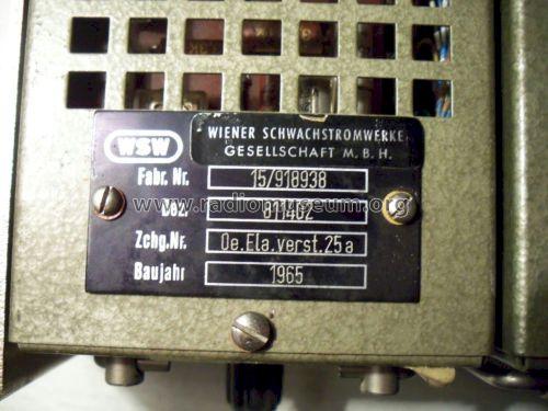 WSW Oe.Ela.verst.25 a 811402; Siemens-Austria WSW; (ID = 1074090) Ampl/Mixer