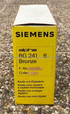 Alpha RG241; Siemens & Halske, - (ID = 3007872) Radio