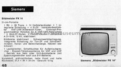 Bildmeister FK14; Siemens & Halske, - (ID = 2805985) Television