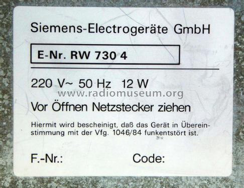 Compact Disc Player RW730; Siemens & Halske, - (ID = 2759800) R-Player