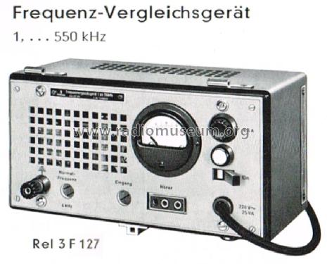 Frequenz-Vergleichsgerät Rel 3F 127; Siemens & Halske, - (ID = 2792401) Equipment