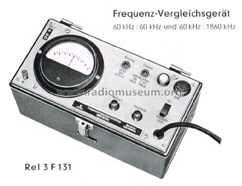 Frequenz-Vergleichsgerät Rel 3F 131; Siemens & Halske, - (ID = 2792402) Equipment