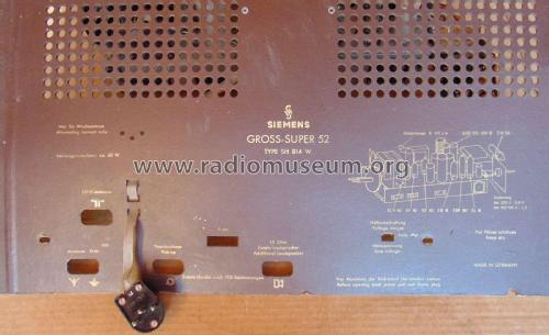 Gross-Super 52 SH814W; Siemens & Halske, - (ID = 2793234) Radio