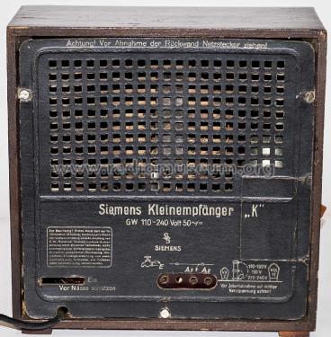 Kleinempfänger K SKEK; Siemens & Halske, - (ID = 2695855) Radio