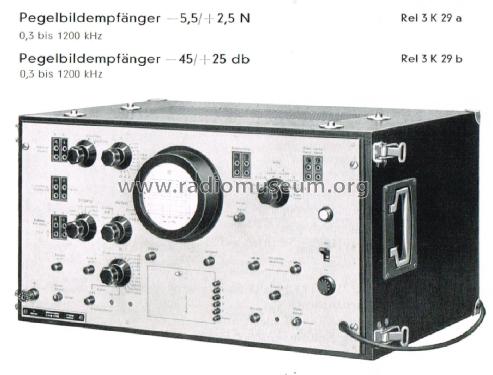 Pegelbildempfänger Rel 3K29; Siemens & Halske, - (ID = 2792832) Ausrüstung