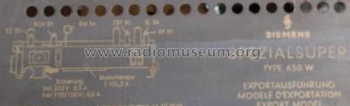 Spezialsuper 650W; Siemens & Halske, - (ID = 2994589) Radio