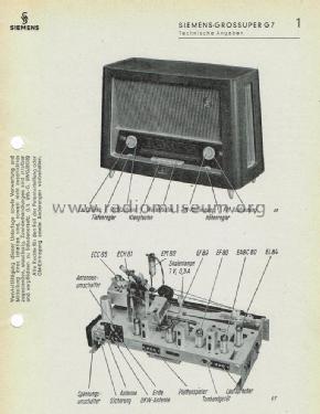 Super G7; Siemens & Halske, - (ID = 2757327) Radio